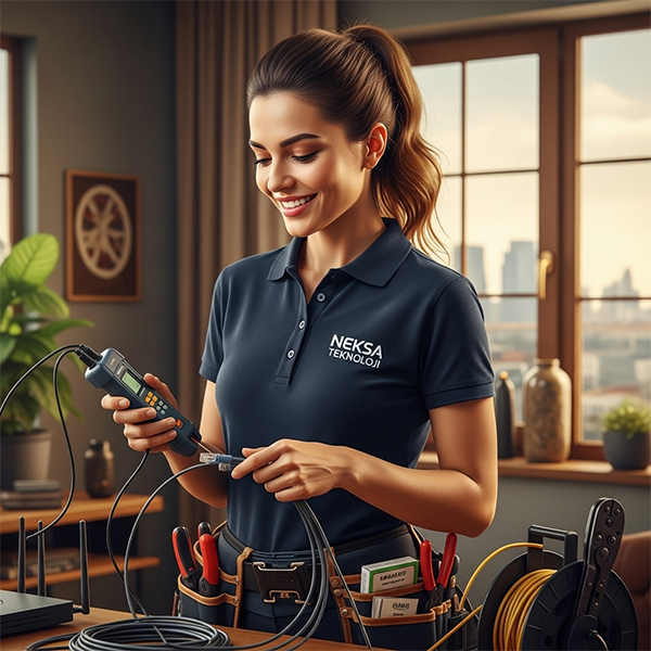 Odadan Odaya İnternet Kablosu Çekme Servisi – İstanbul, Küçükçekmece 12 Odadan Odaya İnternet Kablosu Çekme Servisi